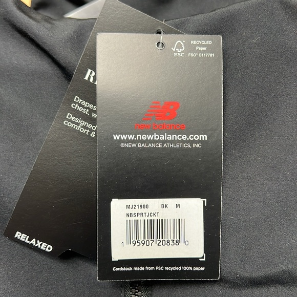 New Balance Men's 1/4 Zip Pull Over Sport Jacket NWT - Picture 4 of 4
